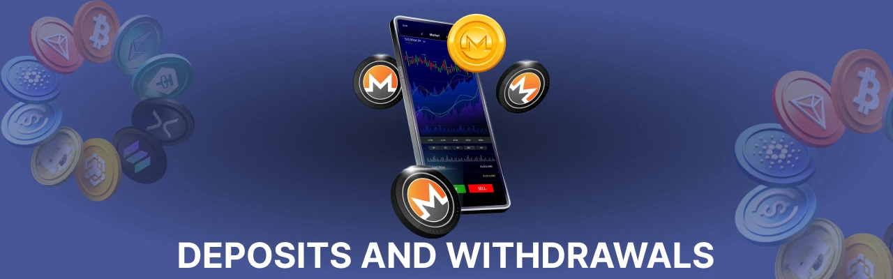 Deposits and withdrawals at monero casinos